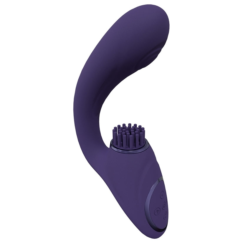 Vive Gen Triple G-Spot Vibrator with Pulse Wave-Purple