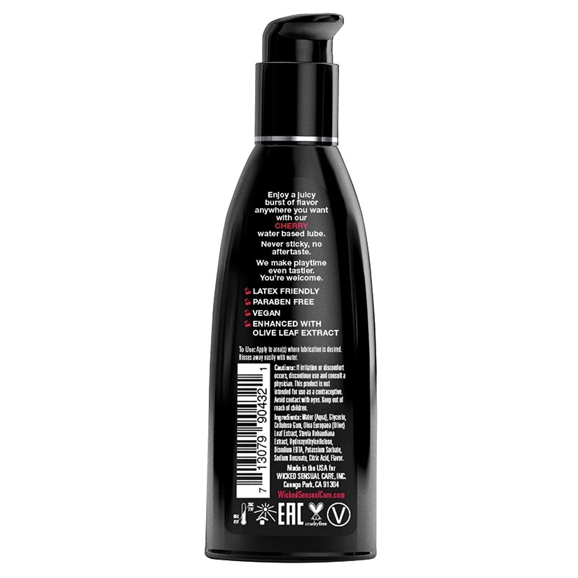 Wicked Aqua Flavored Lube-Cherry 2oz
