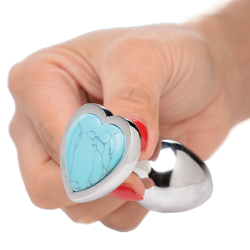 Booty Sparks Gemstones Turquoise Heart Small