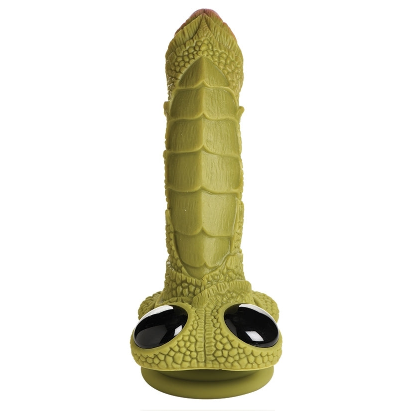 Creature Cocks Swamp Monster Green Scaly Silicone Dildo