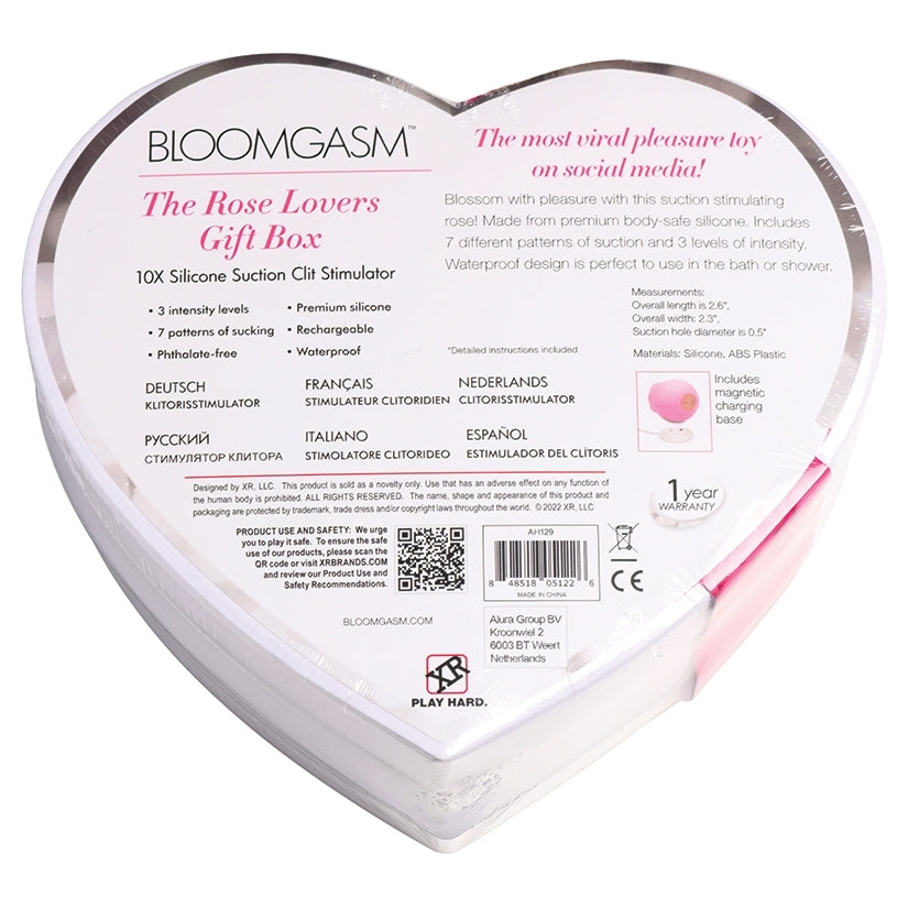 Bloomgasm Sucking Rose Heart Box-Pink