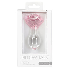 Load image into Gallery viewer, Pillow Talk Rosy Glass Anal Plug
