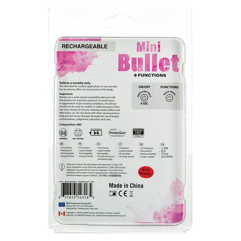 PowerBullet Mini 9 Function Rechargeable-Pink 2.5