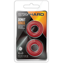 Load image into Gallery viewer, Stay Hard Donut Rings-Red
