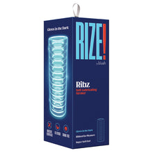 Load image into Gallery viewer, Rize Ribz Glow In The Dark Self Lubricating Stroker-Clear
