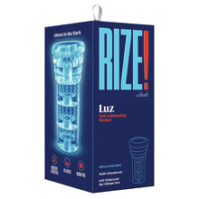 Load image into Gallery viewer, Rize Luz Glow In The Dark Self Lubricating Stroker-Clear
