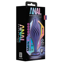 Load image into Gallery viewer, Anal Adventures Matrix Swirling Bling Plug-Sapphire
