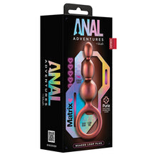 Load image into Gallery viewer, Anal Adventures Matrix Beaded Loop Plug-Copper
