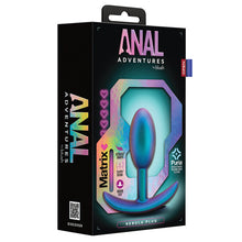 Load image into Gallery viewer, Anal Adventures Matrix Nebula Plug-Lunar Blue
