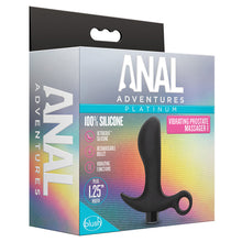 Load image into Gallery viewer, Anal Adventures Platinum Silicone Vibrating Prostate Massager 01 Black
