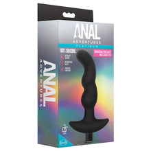 Load image into Gallery viewer, Anal Adventures Platinum Silicone Vibrating Prostate Massager 03 Black
