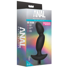 Load image into Gallery viewer, Anal Adventures Platinum Silicone Vibrating Prostate Massager 04Ê-Black
