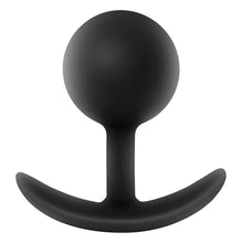 Load image into Gallery viewer, Anal Adventures Platinum Silicone Vibra Plug Black
