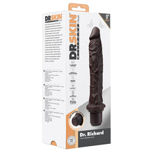 Load image into Gallery viewer, Dr. Skin Silicone Dr. Richard Vibrating Dildo-Brown 9
