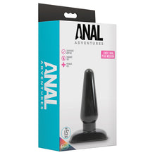 Load image into Gallery viewer, Anal Adventures Basic Anal Plug Medium Black
