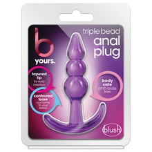 Load image into Gallery viewer, B Yours. Triple Bead Anal Plug-Purple
