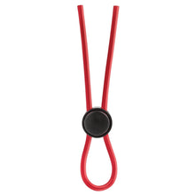 Load image into Gallery viewer, Stay Hard Silicone Loop Cock Ring-Red
