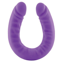 Load image into Gallery viewer, Ruse Silicone Slim Double Dong-Purple 18
