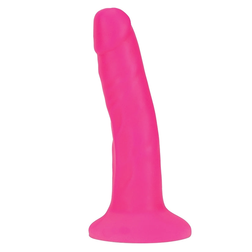 Neo Elite Silicone Dual Density Cock-Neon Pink 6