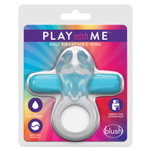 Load image into Gallery viewer, Play with Me Bull Vibrating C-Ring-Blue
