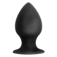 Load image into Gallery viewer, Anal Adventures Platinum Silicone Anal Stout Plug  Large Black
