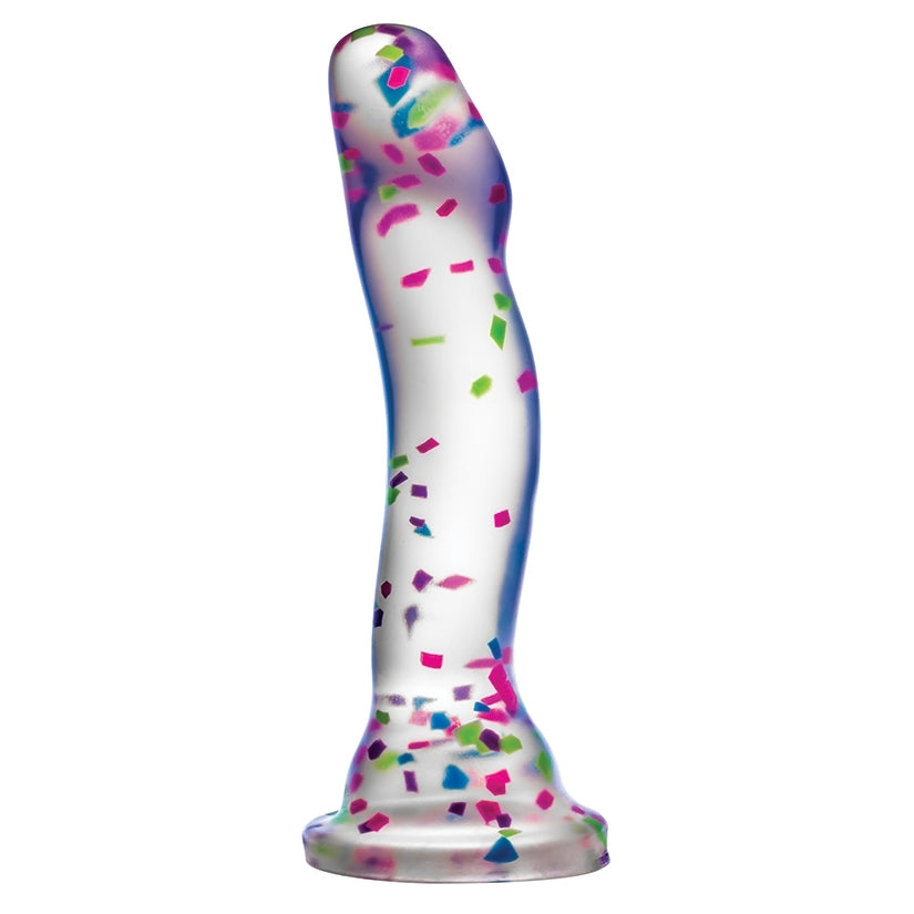 Neo Elite Glow in the Dark Hanky Panky Dildo-Confetti