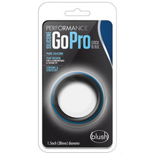 Load image into Gallery viewer, Performance Silicone Go Pro Cock Ring-Black/Indigo
