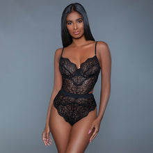 Load image into Gallery viewer, Bewicked Bettany Bodysuit-Black Large-Boxed
