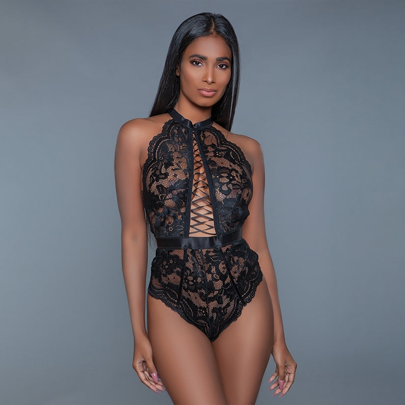 Bewicked Margot Bodysuit-Black Large-Boxed