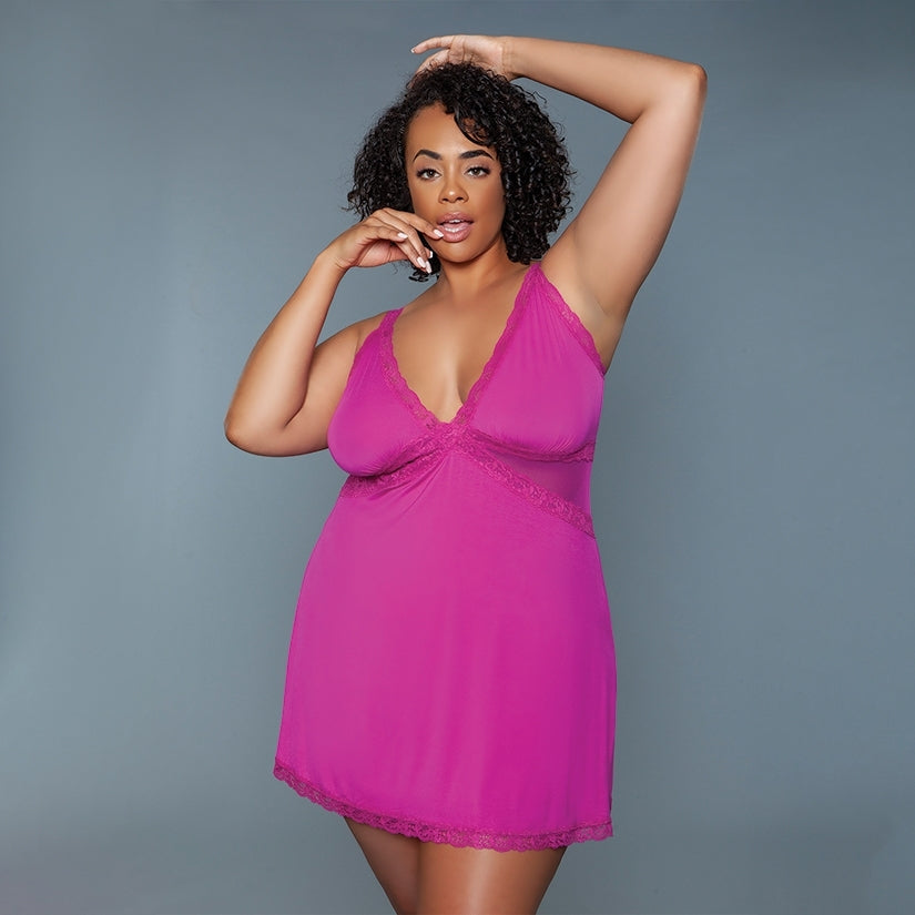 Bewicked Alexi Slip-Pink 3X-Boxed