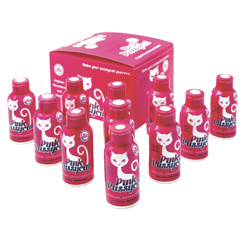 Pink Pussycat Enhancement Drink 2oz Display of 12