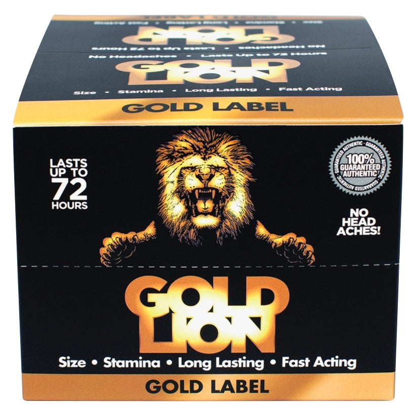 Gold Lion Liquid Shot  Display of 12