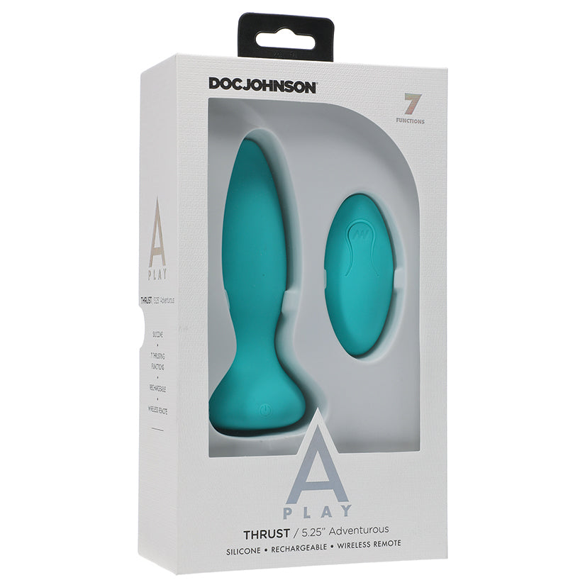 A-Play Thrust Adventurous Rechargeable Plug-Teal