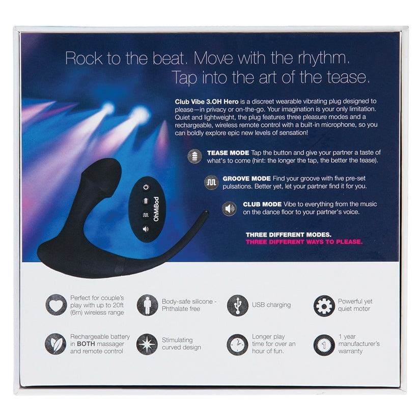 OhMiBod Club Vibe 3.OH HERO-Black