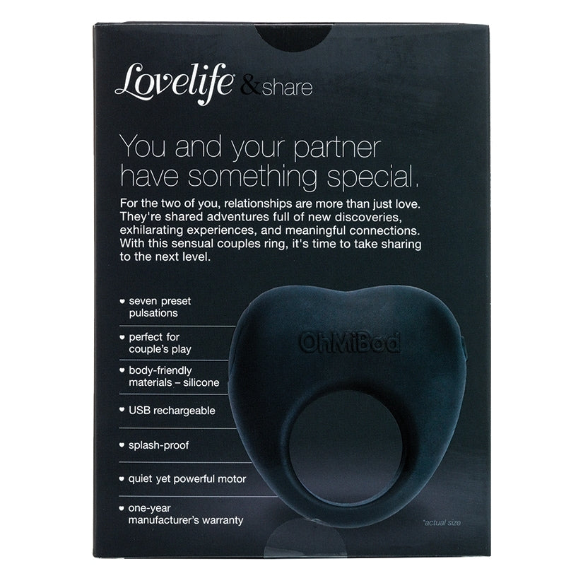 OhMiBod Lovelife Share CoupleÕs Ring Vibe-Black