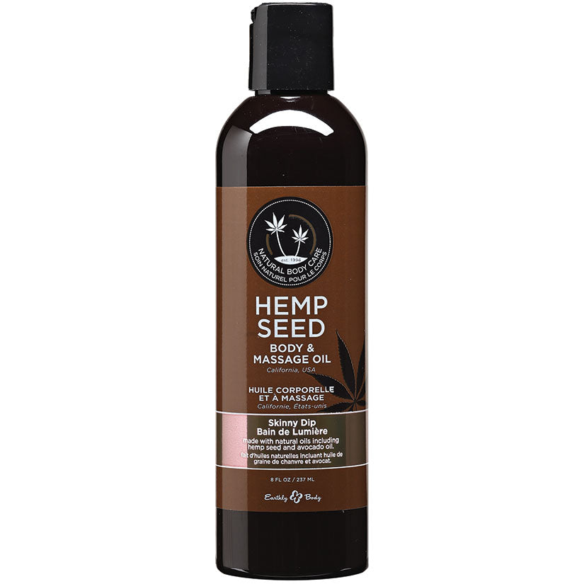 Earthly Body Hemp Seed Massage & Body Oil-Skinny Dip 8oz