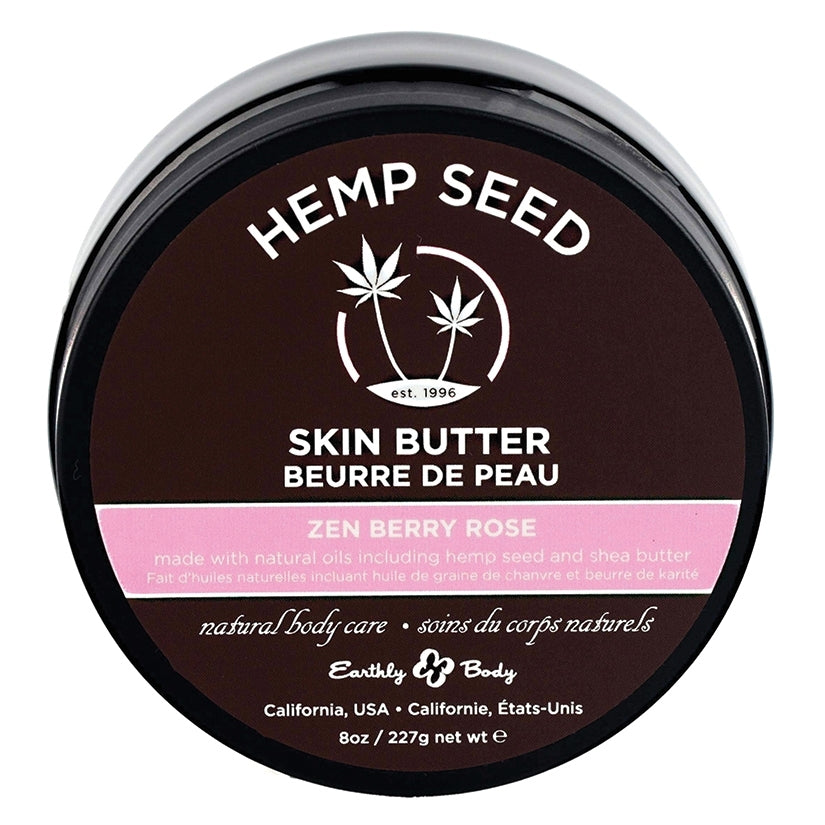 Earthly Body Hemp Seed Skin Butter-Zen Berry Rose 8oz