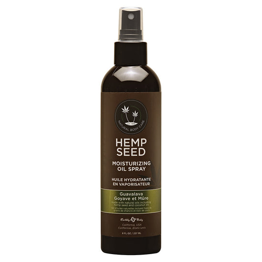 Earthly Body Hemp Seed Moisturizing Oil Spray-Guavalava 8oz