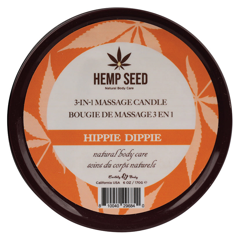 Hemp Seed 3-in-1 Massage Candle-Hippie Dippie 6oz