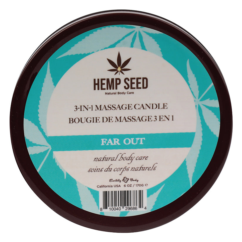 Hemp Seed 3-in-1 Massage Candle-Far Out 6oz