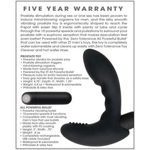 Load image into Gallery viewer, Zero Tolerance Eternal P-Spot Massager-Black
