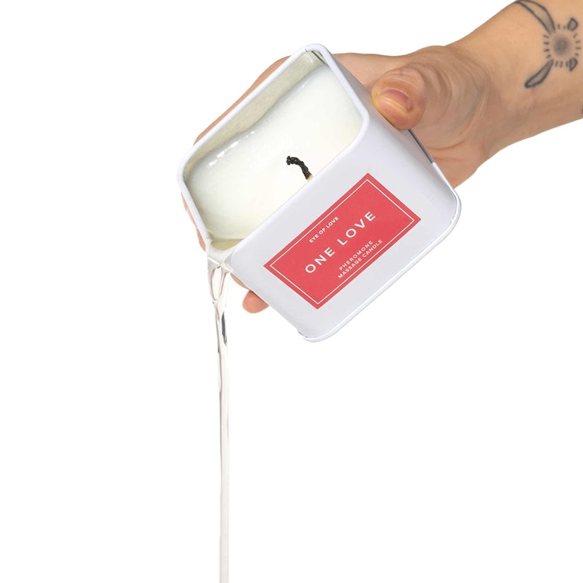 Eye of Love Pheromone Massage Candle-One Love 6oz