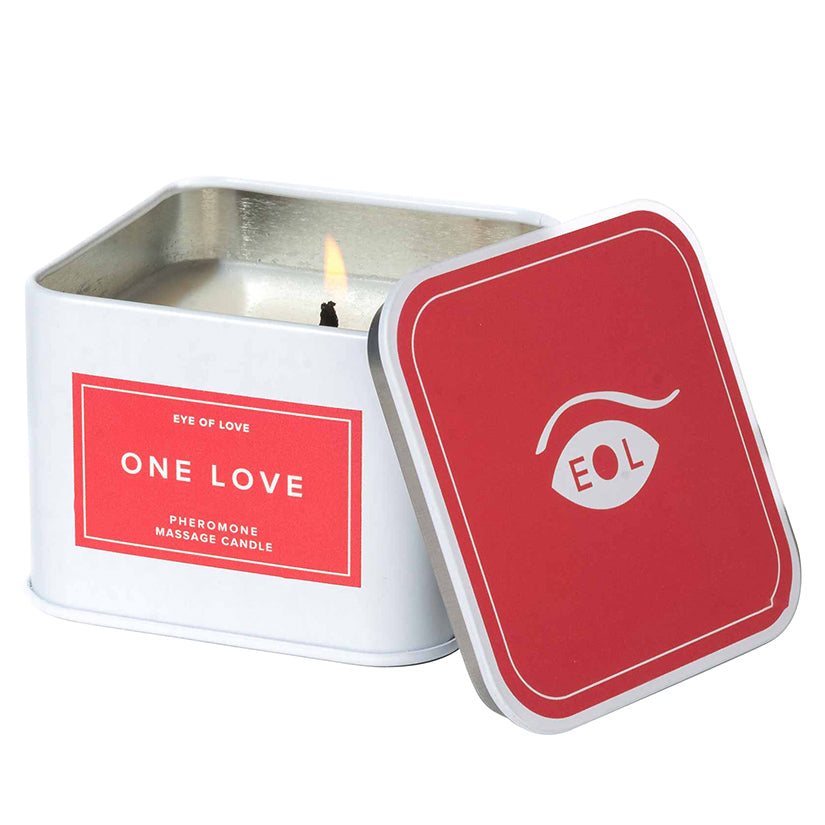 Eye of Love Pheromone Massage Candle-One Love 6oz