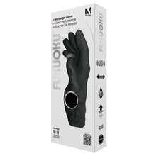 Load image into Gallery viewer, Fukuoku Five Finger Massage Glove-Black Right Hand
