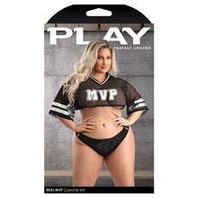 Load image into Gallery viewer, Fantasy Lingerie Real MVP Football Player-Black 1X/2X-Boxed
