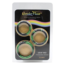 Load image into Gallery viewer, Gender Fluid Grip Me Tension Ring Set-Camo
