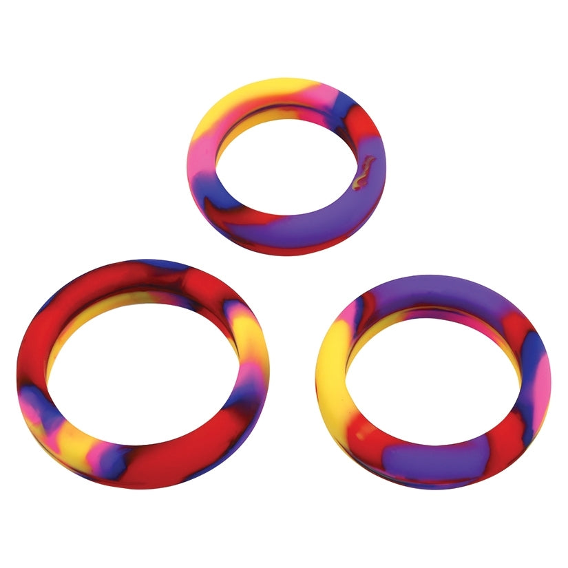 Gender Fluid Grip Me Tension Ring Set-Tie Dye