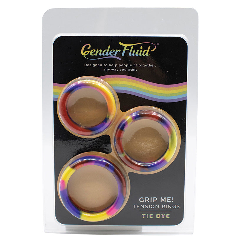 Gender Fluid Grip Me Tension Ring Set-Tie Dye