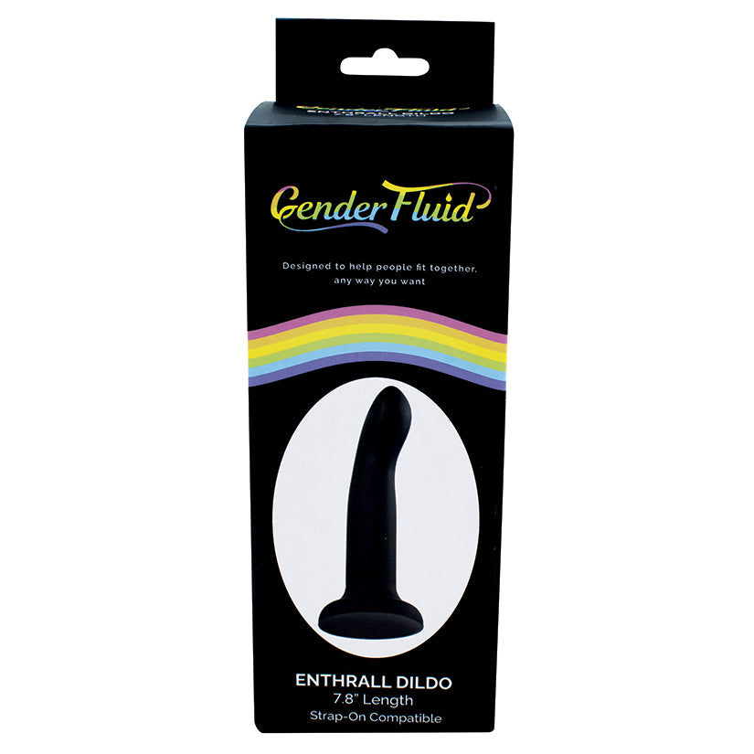 Gender Fluid Enthrall Strap On Dildo-Black 7.8