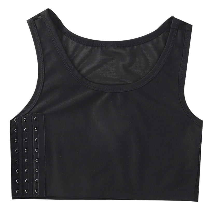 Gender Fluid Chest Compression Binder-Black Large-Boxed